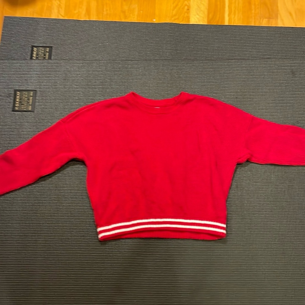 Hollister red sweater